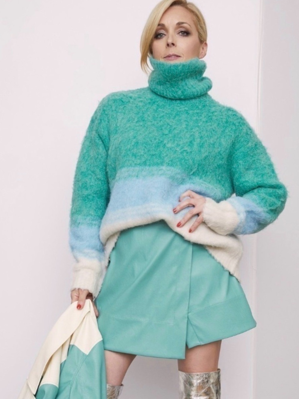 Tanya Taylor JADE BELLA SWEATER - JADE OMBRE